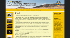 Desktop Screenshot of horizont.skauti-pardubice.cz