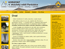 Tablet Screenshot of horizont.skauti-pardubice.cz